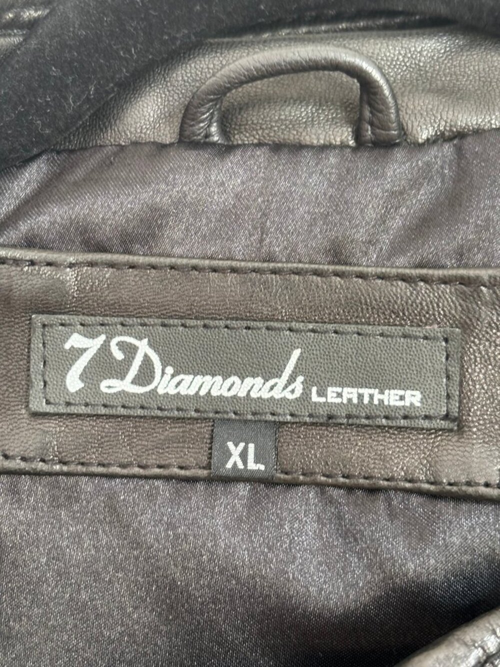 7 Diamonds Leather Moto Jacket Men's - Picture 9 of 9